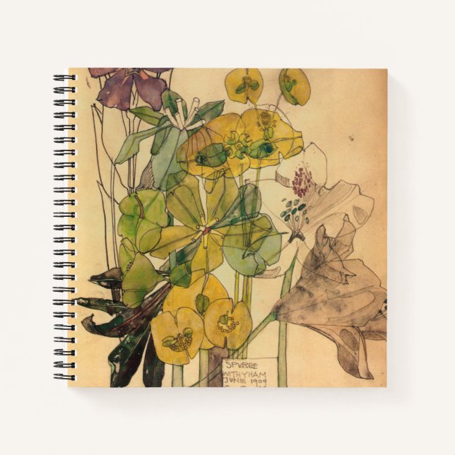 Charles Rennie Mackintosh - Spurge With Yham 1909 Notebook (Front)