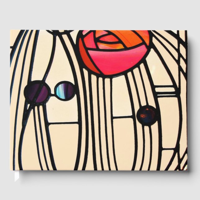 Charles Rennie Mackintosh Stained Glass Guest Book (Front)