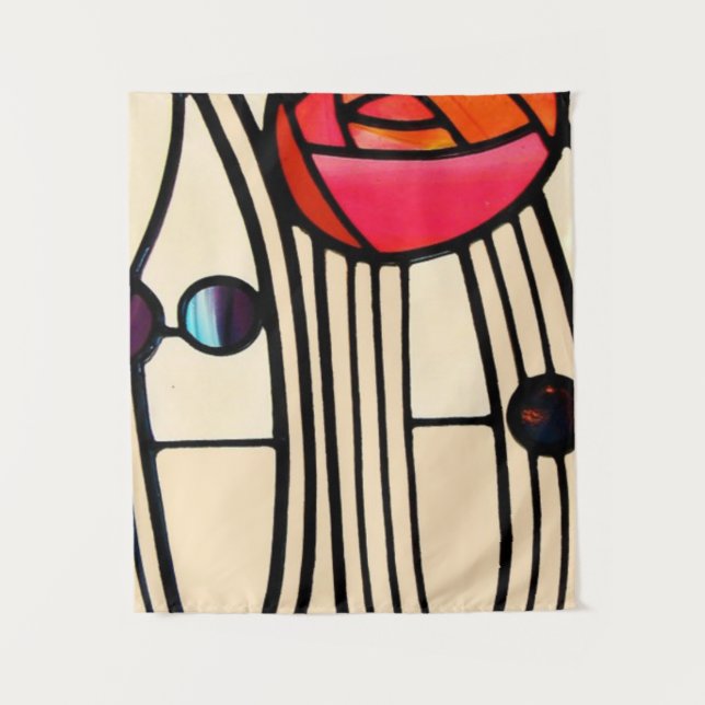 Charles Rennie Mackintosh Stained Glass Tapestry (Front)