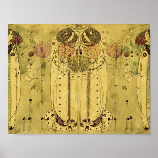 Charles Rennie Mackintosh - The Wassail Poster | Zazzle.ca