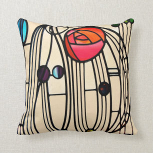 Charles Rennie Mackintosh Throw Pillow