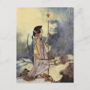 Charles Robinson's Art from Love Songs and Sonnets Postcard