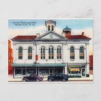 Charles Town Hall, Charles Town, WV Postcard