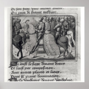 Charles VII  and Joan of Arc at the Siege of Poster