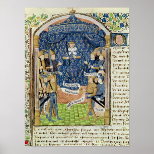 Charles VII  Surrounded by his Court Poster