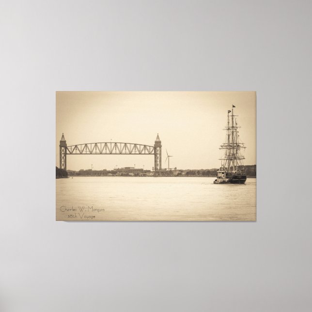 Charles W. Morgan 38th Voyage Canvas Print (Front)
