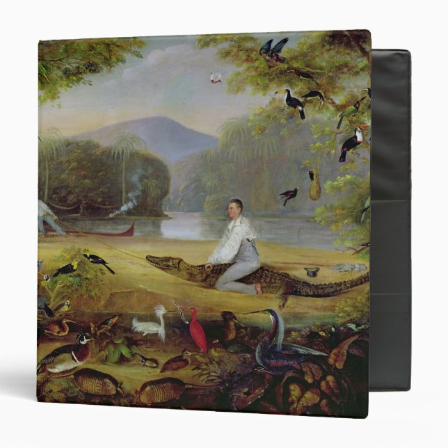 Charles Waterton capturing a cayman, 1825-26 Binder (Front/Inside)