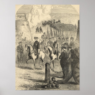 Charles XII of Sweden entering Copenhagen Poster