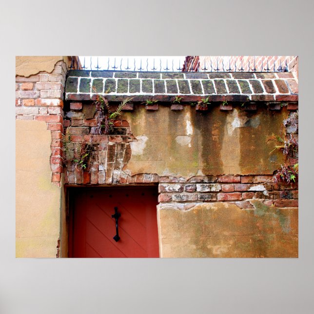 Charleston brick and mortar foundation view poster (Front)