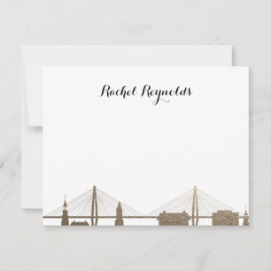 Charleston Caroline du Sud Carte pour notes d'or F