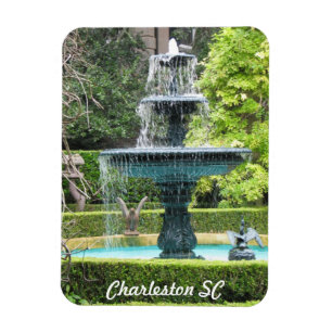 Charleston Caroline du Sud Jardin Fontaine Magnet