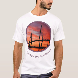 Charleston Caroline du Sud Tshirt Ravenel Bridge P