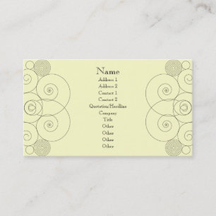 Charleston - Cream Business Card