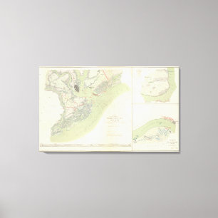 Charleston defences, Belmont battlefield Canvas Print
