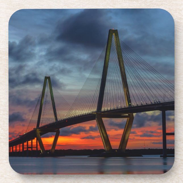 Charleston Fire Like Sunset Coaster (Front)