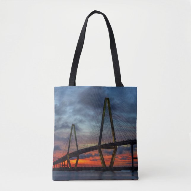 Charleston Fire Like Sunset Tote Bag (Front)