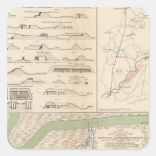Charleston Harbour, Army of the Potomac operations Square Sticker