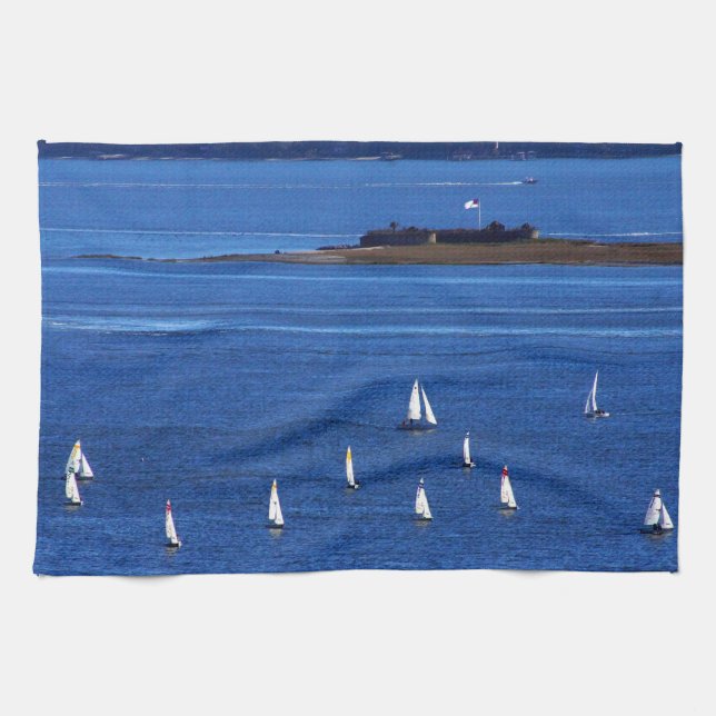 Charleston Harbour Kitchen Towel (Horizontal)