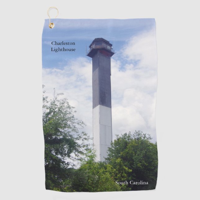 Charleston Lighthouse golf towel (Front)