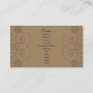 Charleston - Milk Chocolate Business Card