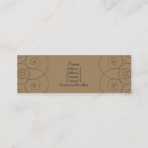 Charleston - Milk Chocolate Mini Business Card
