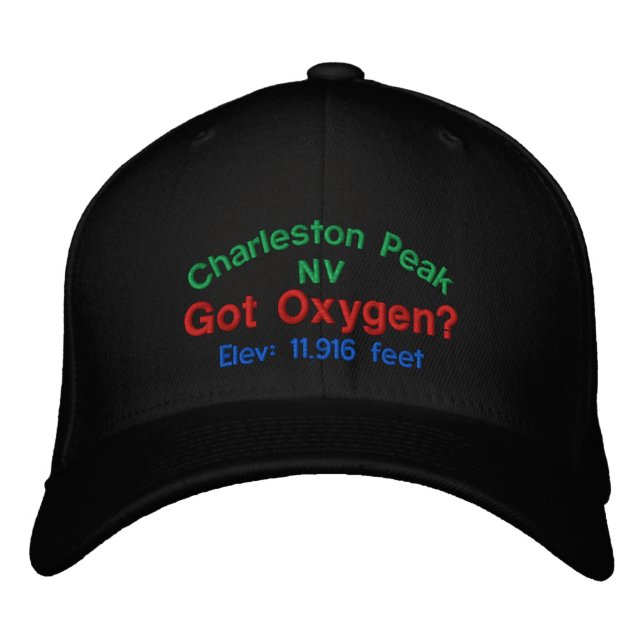 Charleston Peak A De L'Oxygène ? Casquette brodé (Devant)