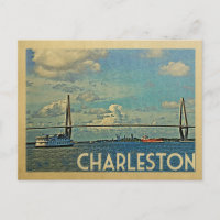 Charleston Postcard South Carolina Vintage Travel