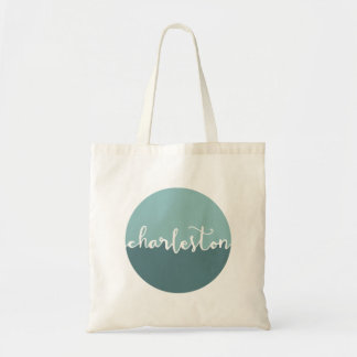 Charleston, SC | Blue Circle Ombre Tote Bag