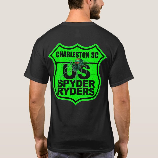 Charleston SC Chapter - Logo 2-Sided Green T-Shirt (Back)