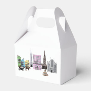 Charleston SC City Rainbow Row Favor Box