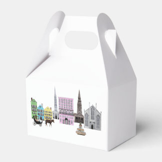 Charleston SC City Rainbow Row Favor Box