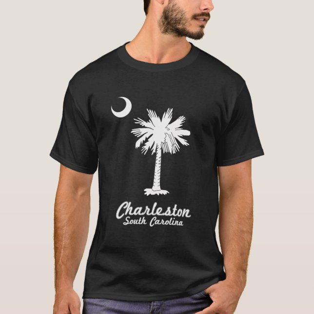 Charleston Sc Flag Beach Apparel T-Shirt (Front)