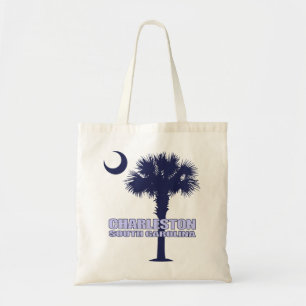 Charleston SC (Palmetto & Crescent) Tote Bag