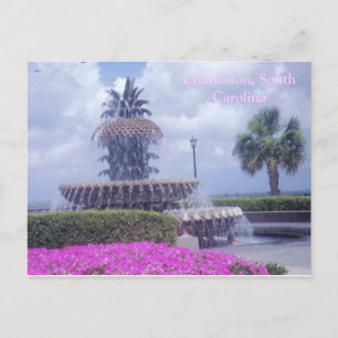 Charleston, SC Postcard and Flowers