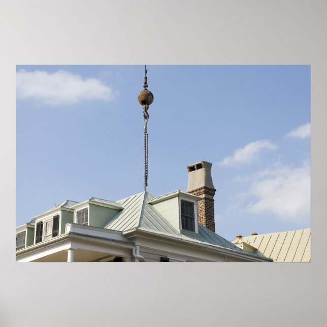 Charleston SC Rooftop  Poster (Front)