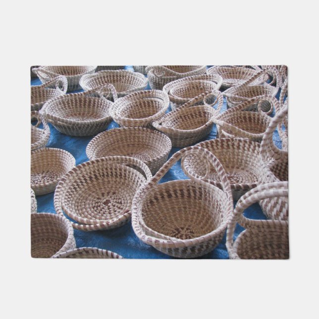 Charleston SC Sweetgrass Baskets Doormat (Front)