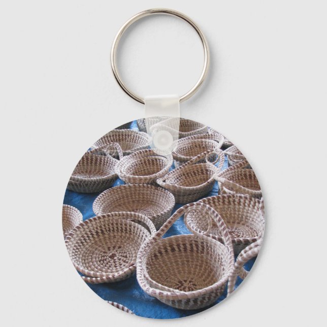 Charleston SC Sweetgrass Baskets Keychain (Front)