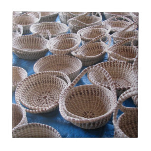 Charleston SC Sweetgrass Baskets Tile