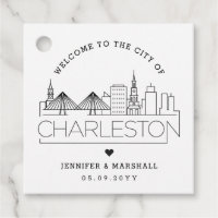 Charleston Skyline | Wedding Welcome Favour