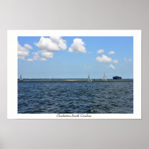Charleston South Carolina Bridge Poster