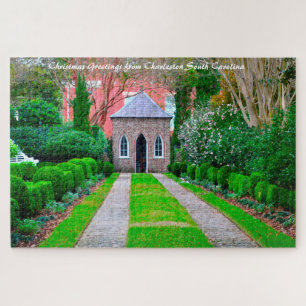 Charleston South Carolina. Christmas Greetings Jig Jigsaw Puzzle