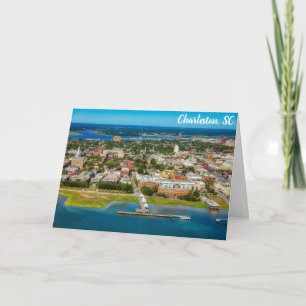 Charleston South Carolina City Skyline Photo Card