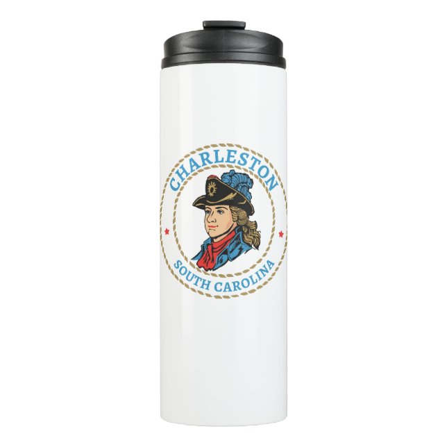 Charleston South Carolina Colonial Thermal Tumbler (Front)