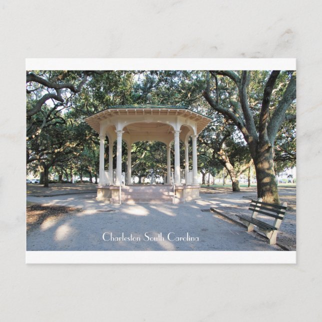 Charleston South Carolina, Gazebo, Battery Postcard (Front)