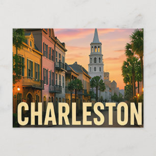 Charleston South Carolina Historic Coastal Travel Postcard