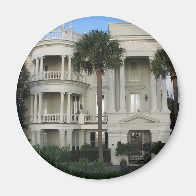 Charleston South Carolina Historic Home Magnet (Front)