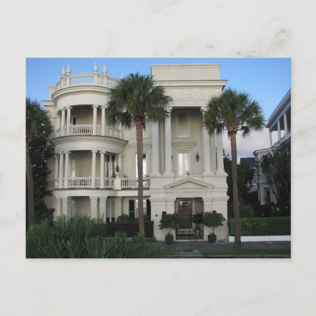 Charleston South Carolina Historic Home Postcard (Front)