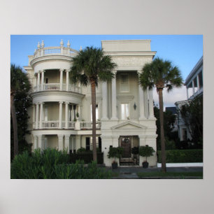 Charleston South Carolina Historic Home Poster
