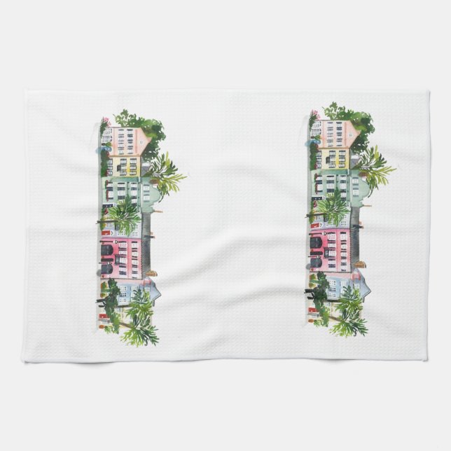 Charleston South Carolina Kitchen Towel (Horizontal)
