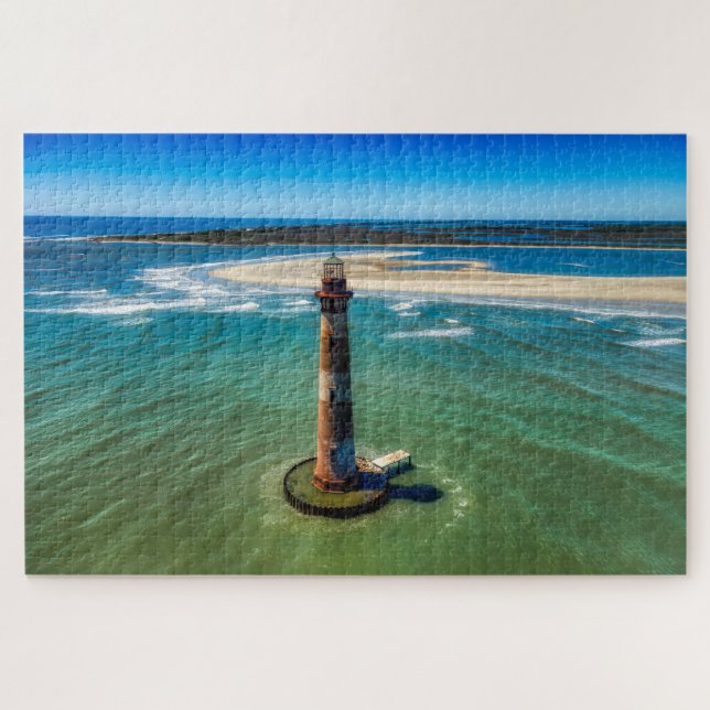 Charleston South Carolina Morris Island Lighthouse Jigsaw Puzzle (Horizontal)